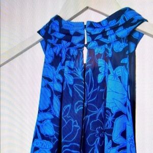 LILLY  PULITZER Blue Floral Halter Dress by Lilly Pulitzer NWT size 10